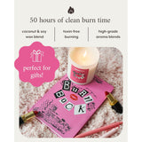 Mean Girls Inspired Scented Candle: Burn Book - Smoke + Clovebud Scented, 9Oz, 50 Hour Burn, Vegan Soy & Coconut Blend Candle For Home Decor, Gift For Women & Men