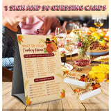 Thanksgiving Games Sign - What'S Your Turkey Name, Thanksgiving Activities For Family, Fall Party Games (2C)