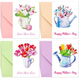 36 Sets Mother'S Day Card Bulk 4 X 5.5 Inch Assorted Floral Cards And Envelopes Small Note Cards Loving Greeting Wish Cards Blank Notecards For Mother'S Words