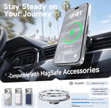 Silver iPhone 18 Pro and 17 Pro Case with 360 Spin Magnetic Stand