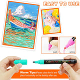 24 Colour Acrylic Paint Marker, 2-3Mm Suitable For Students, Adults Rock Painting, Drawing, Marking, Card Making, Christmas Cards, Doodling, Diy, Metallic Glitter Set