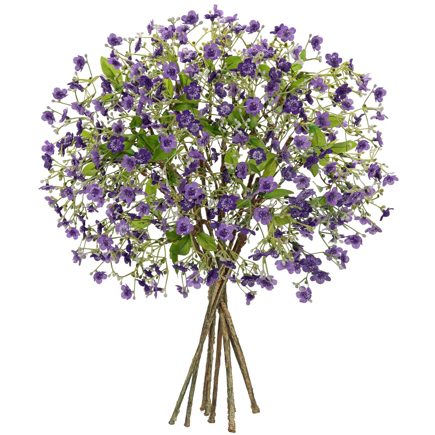 9 Pack Purple Baby’S Breath Artificial Flowers 9 Bundles Gypsophila Fake Silk Stems For Diy Floral Arrangements, Wedding Bouquets, Rustic Farmhouse Home Table Decor