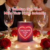 Valentines Day Gifts For Her Girlfriend - I Love You More Vanilla Lavender Romantic Candles 10 Oz - Anniversary Valentines Birthday Gifts For Wife Men Women Girlfriend Boyfriend Him Husband