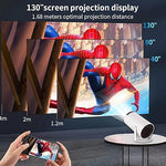 4K 5G WiFi Mini Projector, 40-130'', 360 Sound, Bluetooth 5.0, White