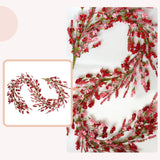 TEMPUS 5.9Ft Artificial Pink Flower Garland Natural Vine Garland for Front Door Mantel Party Decorations Valentines Mother's Day Decorations Wedding Party Home Decor