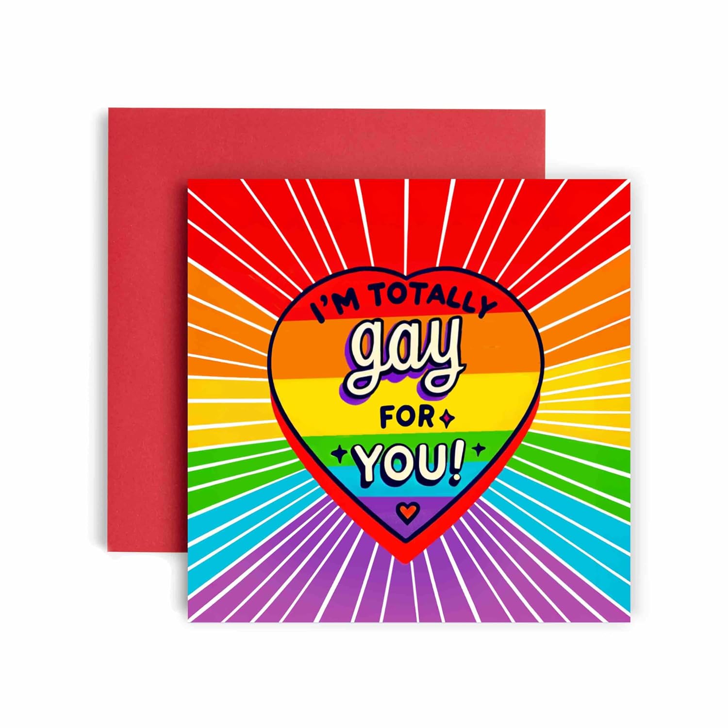Funny Gay Valentines Day Card Totally Gay For You Lgbtqa Gay Anniversary Love - 14.8Cm (Gay For You)