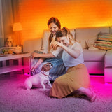 32.8FT Waterproof RGB LED Strip Lights 300 LEDs with Remote and 12V Power Supply