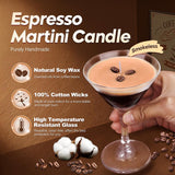 Espresso Martini Candle Gifts For Women Men, Coffee Scented Unique Gift For Espresso Lovers, Soy Wax Candles For Coffee Bar, Home Decor For Mother, Birthday, Christmas