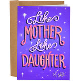 Funny Mothers Day Card From Daughter | Funny Birthday Card For Mom | Adult Dirty Humorous Mother’S Day Appreciation Card | Like Mother Like Daughter Card