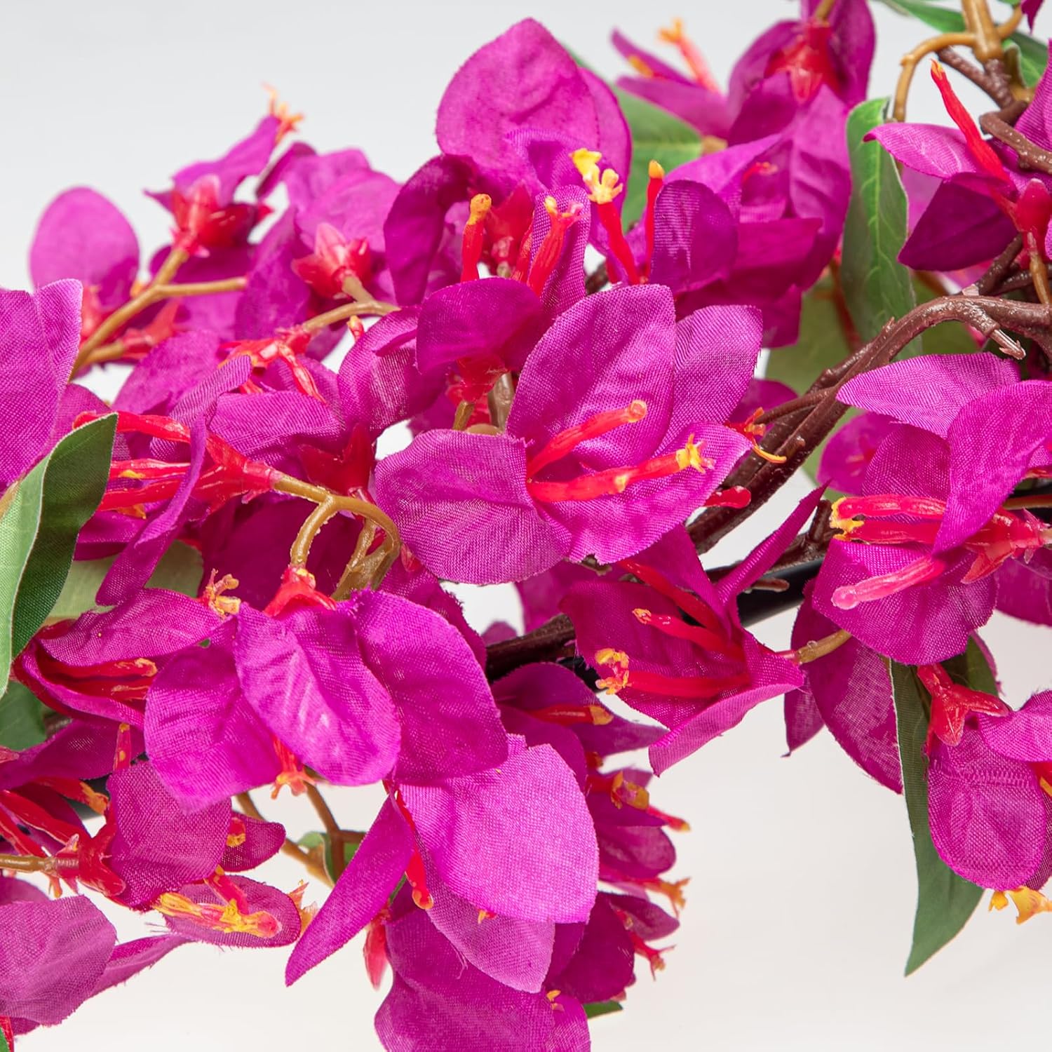 6Ft Pink Bougainvillea Flower Garland – Artificial Silk Floral Vine With Built-In Hook Faux Flower Garland For Backdrop Table Wall Wedding Party Home Decoration