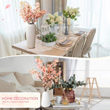 12 Pack 40.5 Inch Artificial Cherry Blossom Branches Bulk Fake Cherry Blossom Flowers Long Stems Silk Faux Pink Cherry Flower Vase Arrangement For Wedding Table Centerpiece Diy Home Decor