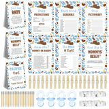 Cowboy Baby Shower Games For 25 Guests, Pacifier Hunt, How Big Is Mommy’S Belly, Don’T Say Baby, Baby Predictions And Advice, Baby Word Scramble, Emoji Pictionary, Mommy Or Daddy, The Price Is Right