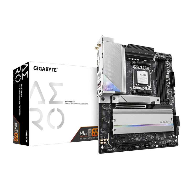 GIGABYTE B650 AERO G (AM5/ LGA 1718/ AMD B650/ ATX/ 5-Year Warranty/ DDR5/ PCI