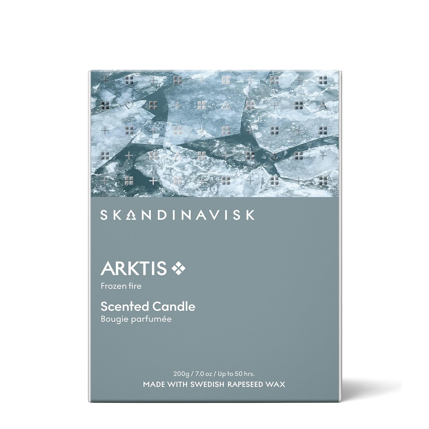 Arktis 'Artcic' Scented Candle, Special Edition, Scent Notes: Windswept Woods And Arctic Sage, Spearmint And Snowflakes, Vegan Formula, 7.0 Oz.