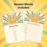 Here Comes The Son Baby Shower Games - 6 Baby Shower Games, 25 Pc - Baby Abc, Baby Predictions And Advice, Baby Word Scramble, Emoji Pictionary, Mommy Or Daddy, The Price Is Right