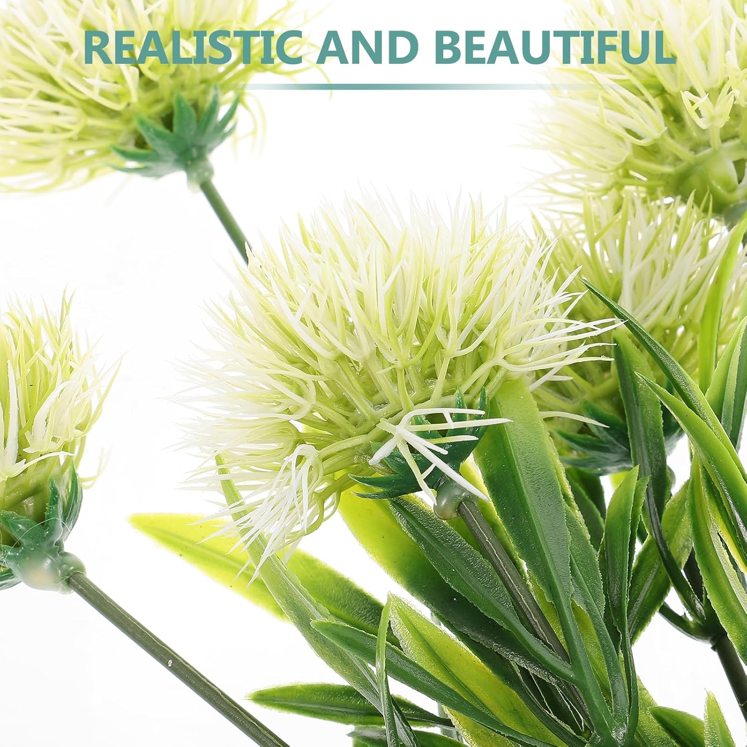 4Pcs Simulation Dandelions, 11.8In Artificial Dandelions Fake Dandelion Flowers, Gerbera Flower Ball Artificial Bouquet For Flower Arrangement Home Wedding Party Decoration Garden Balcony