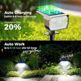 4 Pack 56 LED Solar Motion Sensor Spot Lights 2 in 1 Cool White Landscape Wall Lights
