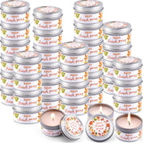 24 Pcs Friend Gatherings Unscented Candles 1.97 X 1.18 Inch Happy Friendsgiving Party Favors Unscented Candles Gift Bulk Tealight Ideal For Daily Use Baby Shower Return Gifts For Guests
