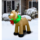 8 Feet Christmas Inflatable Reindeer Holiday Lighted Blow-Up Yard Decoration Indoor Outdoor Yard Lawn Decoration