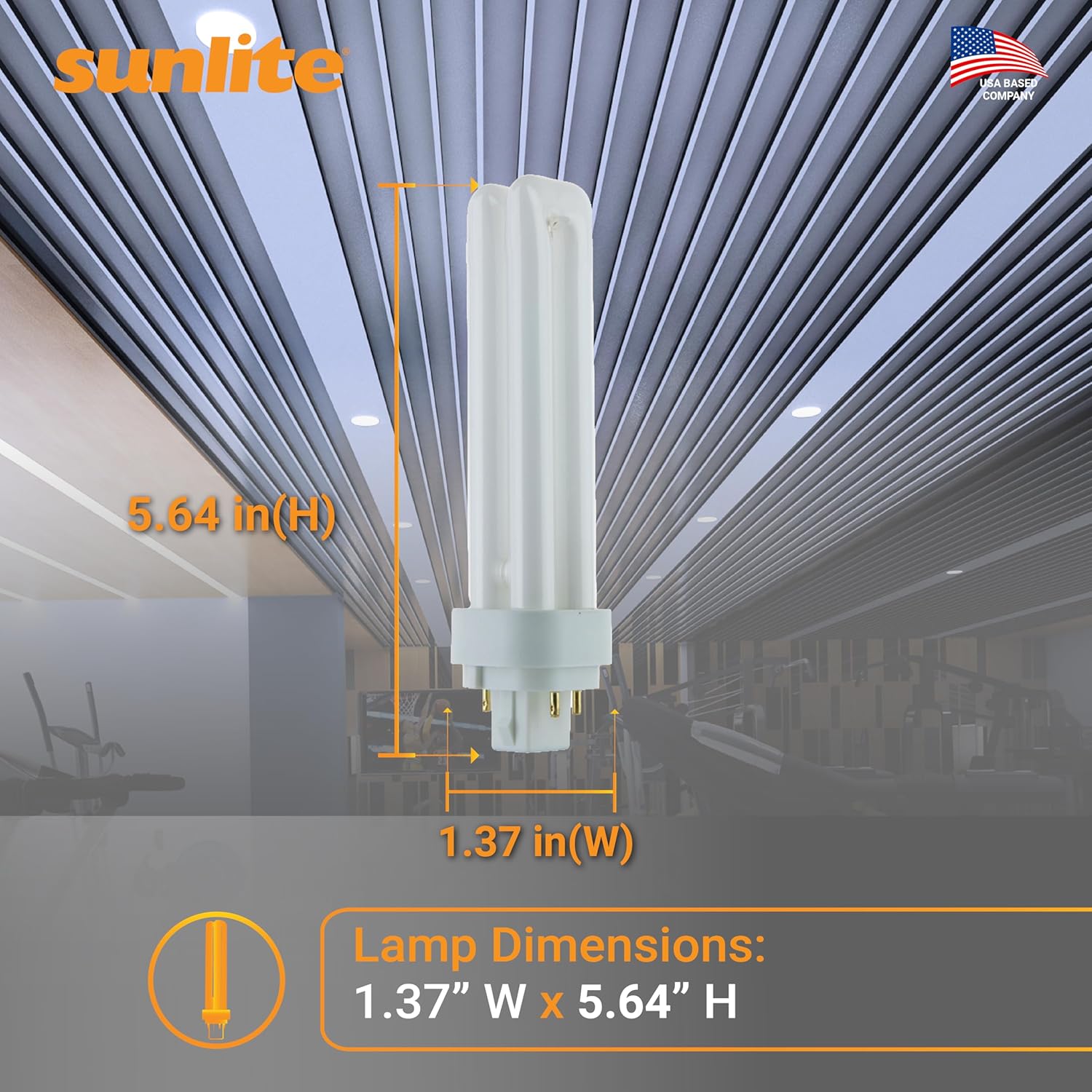 G24Q-2 CFL Light Bulbs 10 Pack 18W 5000K Daylight 4 Pin Double U Twin Tube