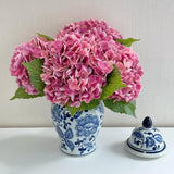 3 Pcs Magenta Hydrangea Real Touch Artificial Flowers 21'' Latex Large Hydrangea With Long Stems For Wedding Table Centerpieces Indoor Kitchen Spring Home Decor Outdoor Porch