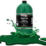 Pouring Masters Forest Green Ready To Pour Acrylic Pouring Paint - Premium 64-Ounce Pre-Mixed Fluid Acrylic Paint - Fluid Art Supplies For Canvas, Wood, Paper, Tile & Rocks