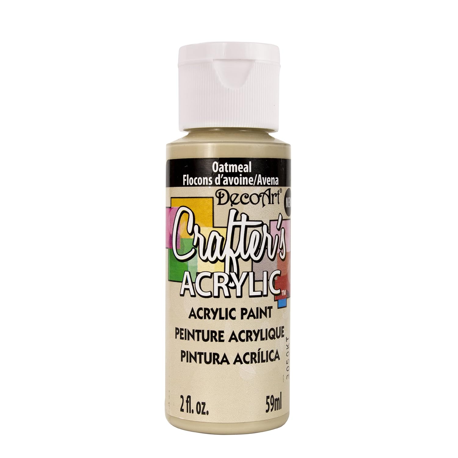 DecoArt DCA138-3 Crafter's Acrylic Paint, 2-Ounce, Oatmeal