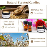 Scented Candles For Women And Men, 6 Pack Aromatherapy Candles For Home Scented, Natural Soy Jar Candle Bulk Gift Set For Christmas Birthday Thanksgiving Mother Coworker