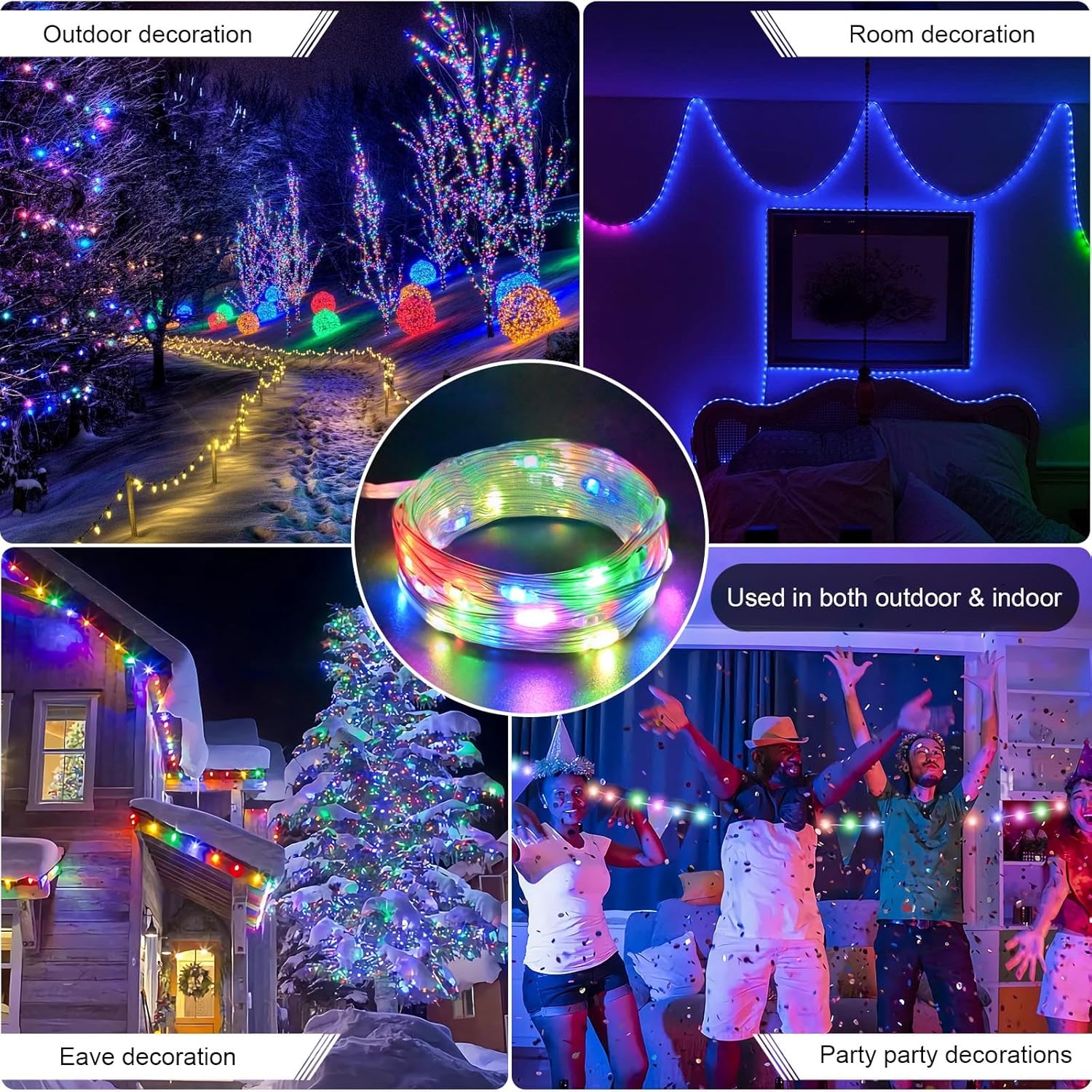 Fairy Lights 16.4Ft 50 Led 16 Color Changing String Lights, Battery Operated With Remote Control Waterproof Twinkle Ligh