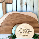 2025 New Empty Tomb Easter Decor Easter Resurrection Scene And Cross Decoration Set, He Is Risen And He Is Not Here Wooden Jesus Sign Tomb Easter Tray Bundle Kit For Home Tabletop Office Crafts (A)