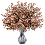 6Pcs Fake Flowers Babys Breath Silk Artificial Flowers Gypsophila Bouquets Bulk Real Touch Fall Stems For Home Boho Living Room Bedroom Decor Diy Floral Arrangement, Beige Brown