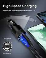 2-Pack Fast Charge Dual Port USB Car Charger for iPhone & Galaxy - 3.4A