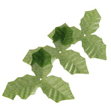 50Pcs Artifical Leaves Rose Flower Leaf Wedding Bouquet Garden Home Decor Crafts - Green