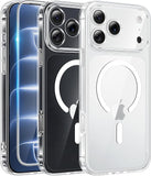 Clear Case for iPhone 18 Pro and iPhone 17 Pro with Included Screen Protector Transparent Cover