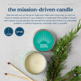 Paraffin-Free Scented Candle, Tin Candles, Birthday Gifts For Women & Men, 30-Hour Burn Time (Desert Juniper, 6 Oz)