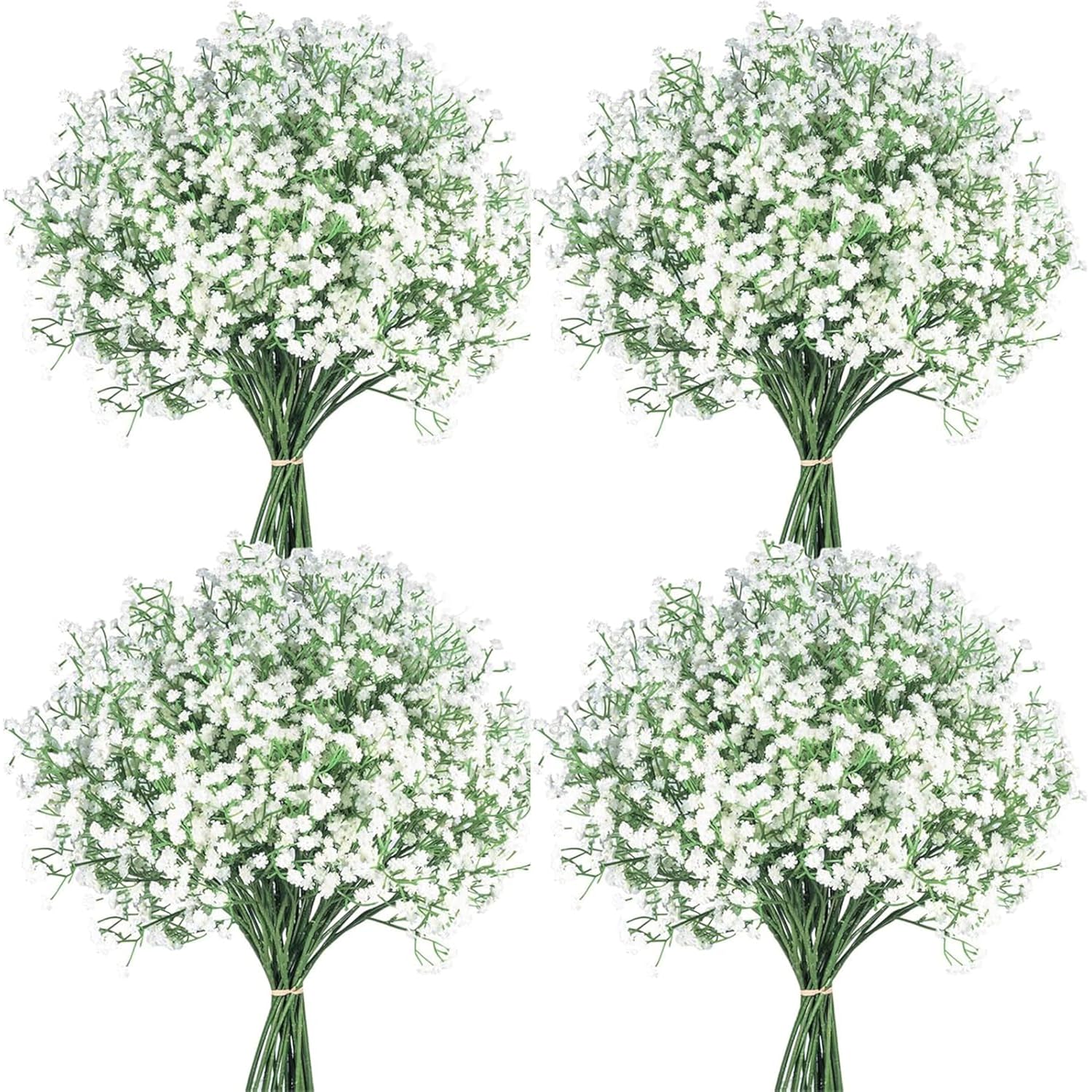 36 Pcs Babys Breath Artificial Flowers, Baby Breath Flowers Artificial Bulk Long Stem Fake Babies Breath Faux Gypsophila White Flowers Artificial For Decoration (No Eucalyptus Stems)