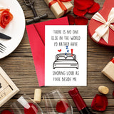 Octliff Naughty Valentine Card For Boyfriend Husband Him Her, Funny Bed Snoring Relationship Joke Gift Anniversary Greeting Card