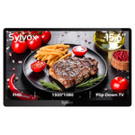 15.6" Flip-Down TV, 12V, 90° Rotation, Noise Reduction, for Kitchen & RV