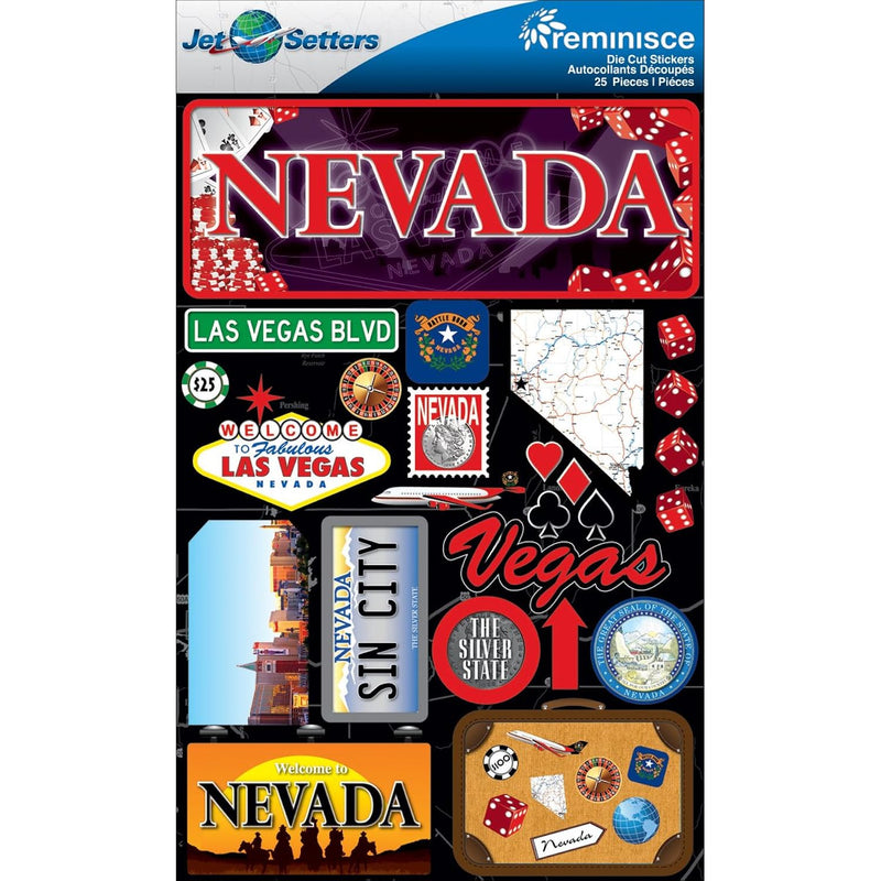 Jet Setters 2 3-Dimensional Sticker, Nevada