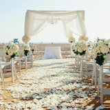 5000 Pcs Rose Petals Artificial Flower For Valentine'S Wedding Decor Romantic Night Event Anniversary Shower Engagement Party Home Decorations, Ivory