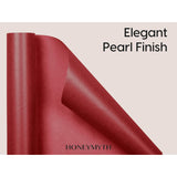 Wrapping Paper Roll 17"X197" Recyclable Gift Wrap With Pearl Finish For Birthday Baby Shower Wedding And Holiday Crafts (Red)