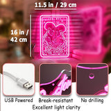 Skeleton Lover Neon Sign USB Powered LED Wall Decor Light for Room Decoration