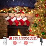 400 Leds Christmas Tree Lights,Led Christmas Lights With 8 Light Modes,Timer& Memory Function,Remote Control,16 Strands