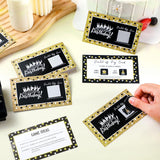 45 Pcs Happy Birthday Party Game Scratch Off Cards Birthday Games Tickets Including 4 Winner 40 Loser 1 Instruction Cards For Adults Birth Party Favors, 4.72 X 2.76 Inches