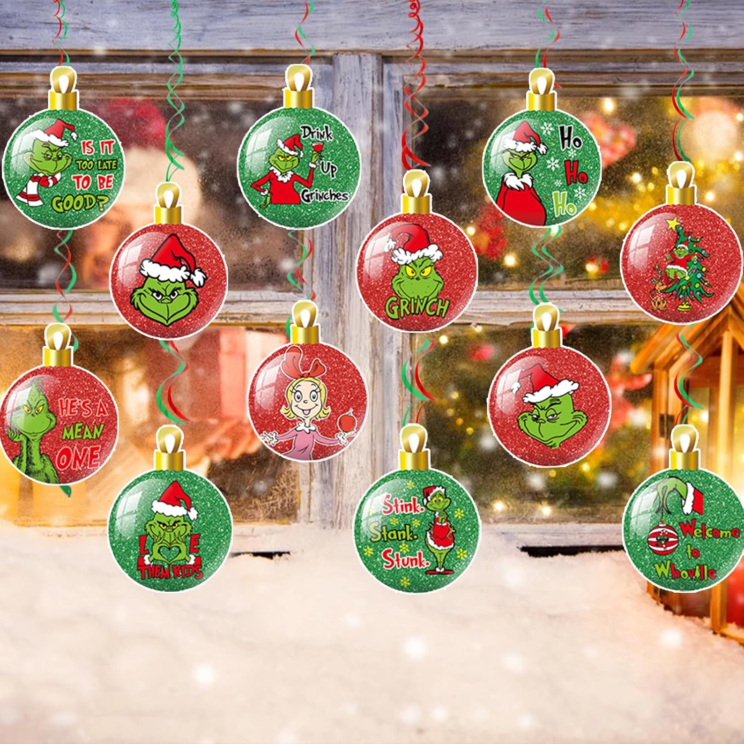 Friendsmas Christmas Party Decorations Merry Friendsmas Banner With Hanging Swirls Friends Christmas Decorations