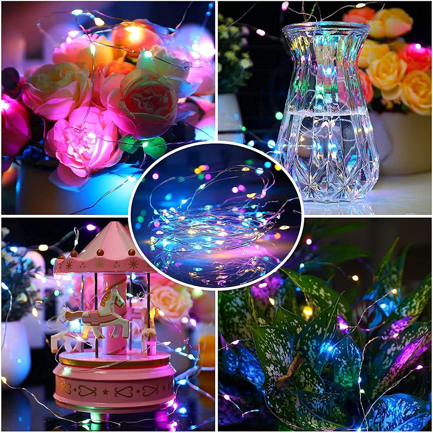 Led Fairy Lights Battery -9 Pack 2M/20 Leds Mini Fairy Lights With Battery,Led Lighting Battery Operated Decoration For
