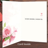 Valentines Day Card For Friend,Friend Valentines Day Cards Gifts For Him Her,Heartfelt Rose Design Friendship Valentine'S Day Card For Men Women Best Special Friends