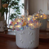 Fiber Optic Flower String Lights Battery Operated With Timer, 6.5Ft 10 Led Flower Garland Lights Fairy Lights For Room T