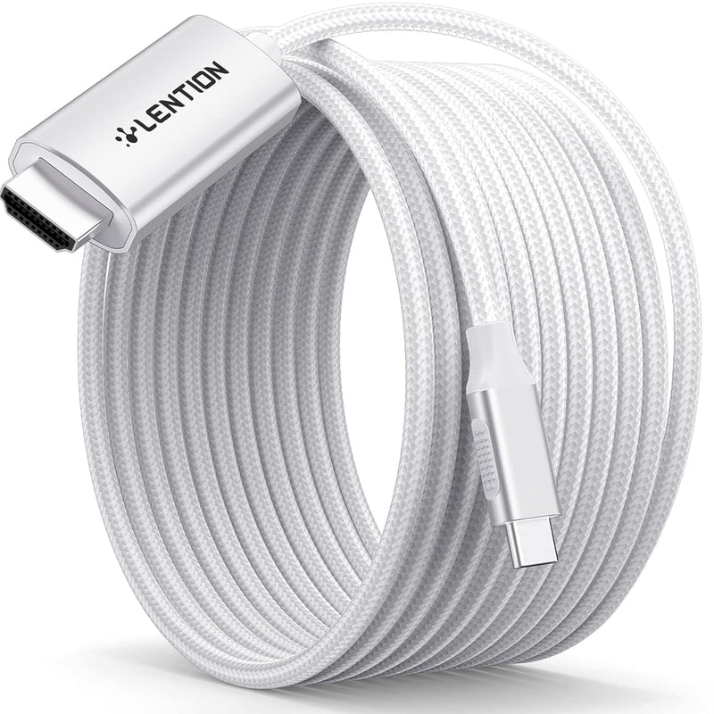 LENTION 10FT USB C to HDMI 2.0 Cable Cord 4K@60Hz,Thunderbolt 3/4 to HDMI Cabl