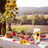 Sunflower Decor Flameless Candles Gifts For Women,Sunflower Candle Housewarming Gifts New Home Get Well Soon Gifts For Women,Decorative Battery Operated Candles